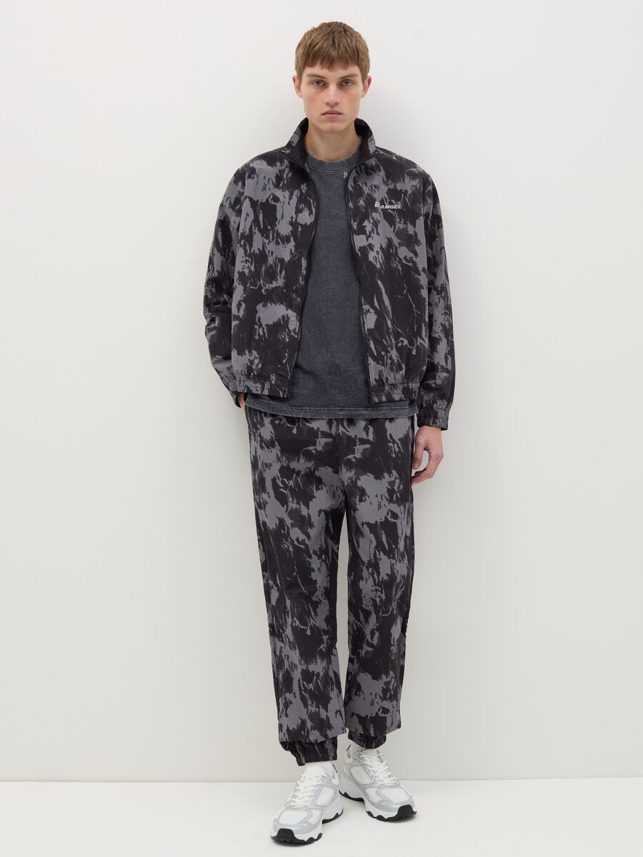 B.ANGEL X THE SEA BEYOND tie-dye joggers with drawstring_0