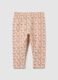 Multicolour cotton regular fit toddler leggings_0