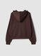 Felpa marrone in modal elasticizzato con cappuccio regular fit_6