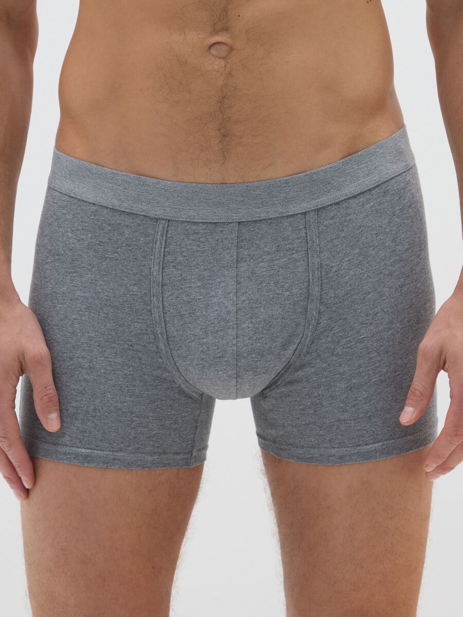 Tripack boxer in cotone elasticizzato multicolor regular fit_1