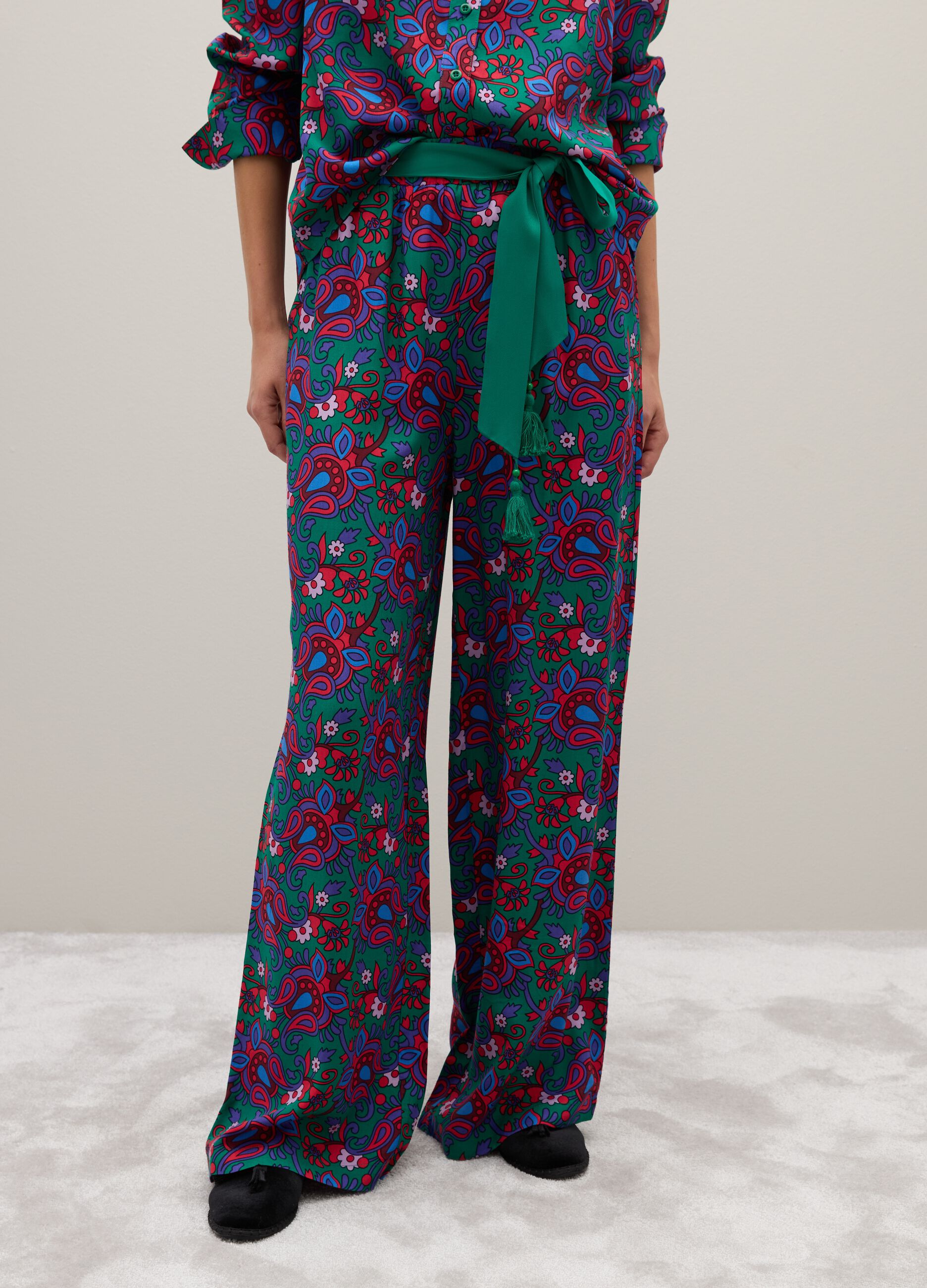 Multicolour Palazzo Trousers