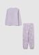 Purple Fleece Pyjamas for Girls_1