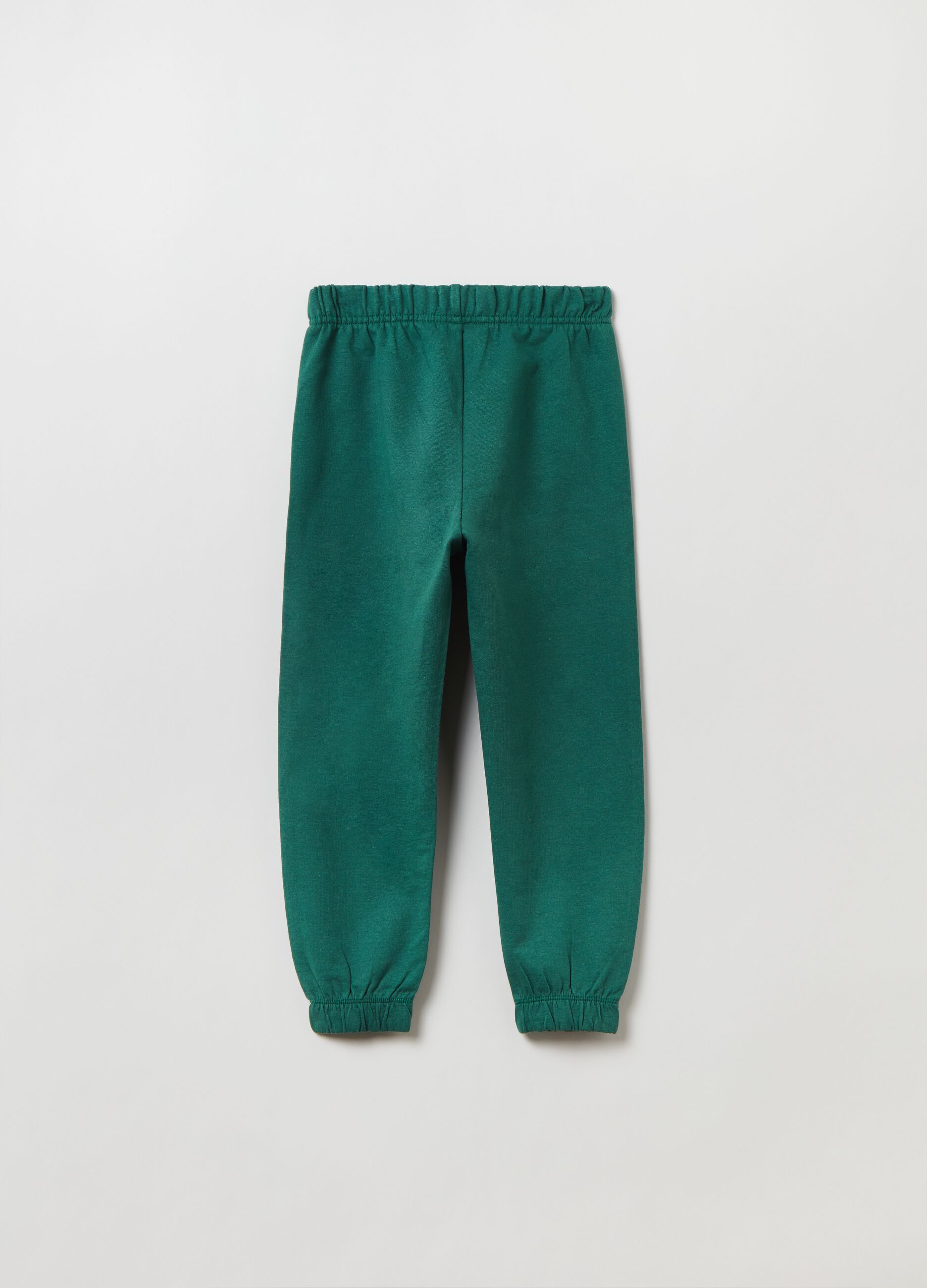 Joggers in felpa con profili elasticati_1
