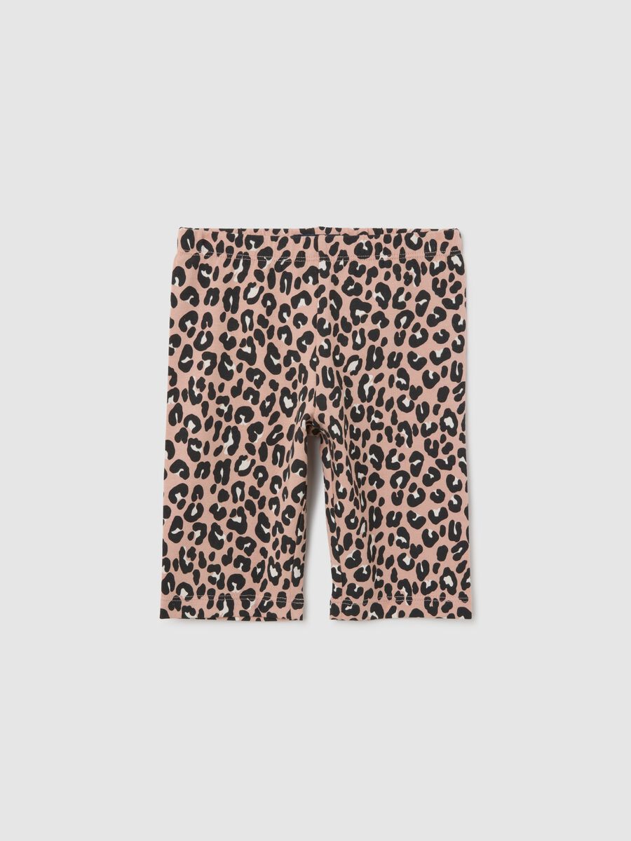 Girls' Multicoloured Cotton Skinny Fit Shorts_0