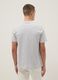 Grey pure cotton regular fit V-neck T-shirt_2