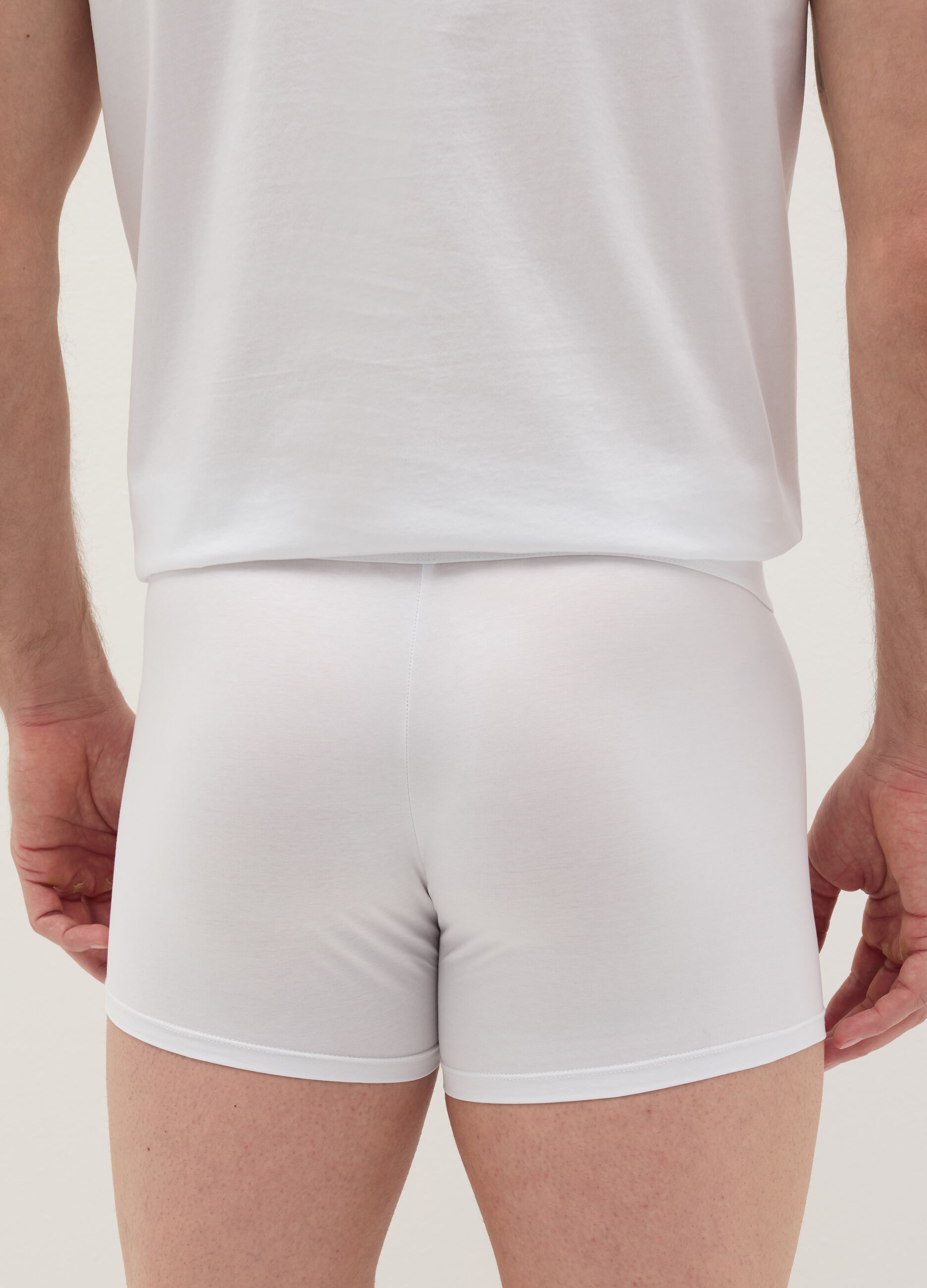 Two-pack boxer shorts in stretch mercerised cotton