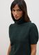 Maglia verde dolcevita in viscosa elasticizzata_0