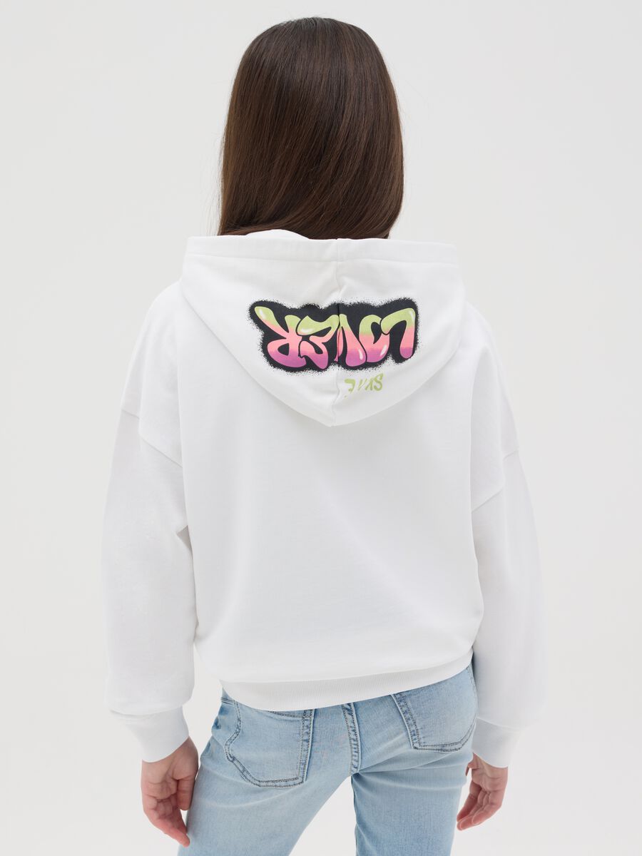 Sweatshirt with hood and graffiti-style print_2