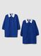 2-pack of boys&rsquo; blue school aprons with white collar_0