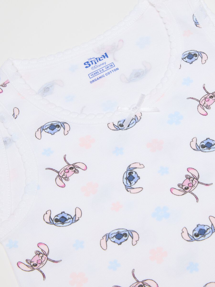 Twin pack of white cotton vests for girls in regular fit_2