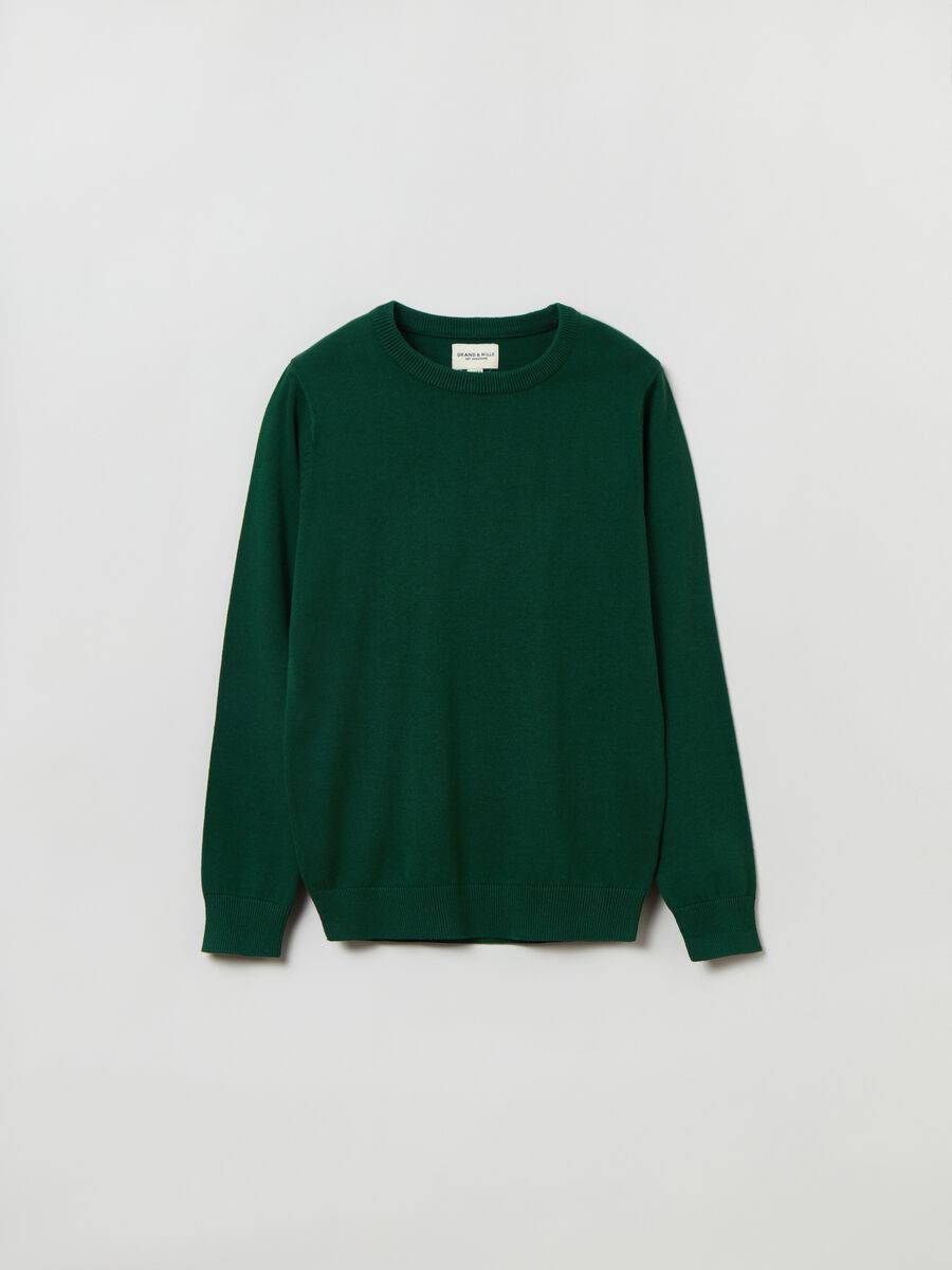Pullover girocollo in cotone_2