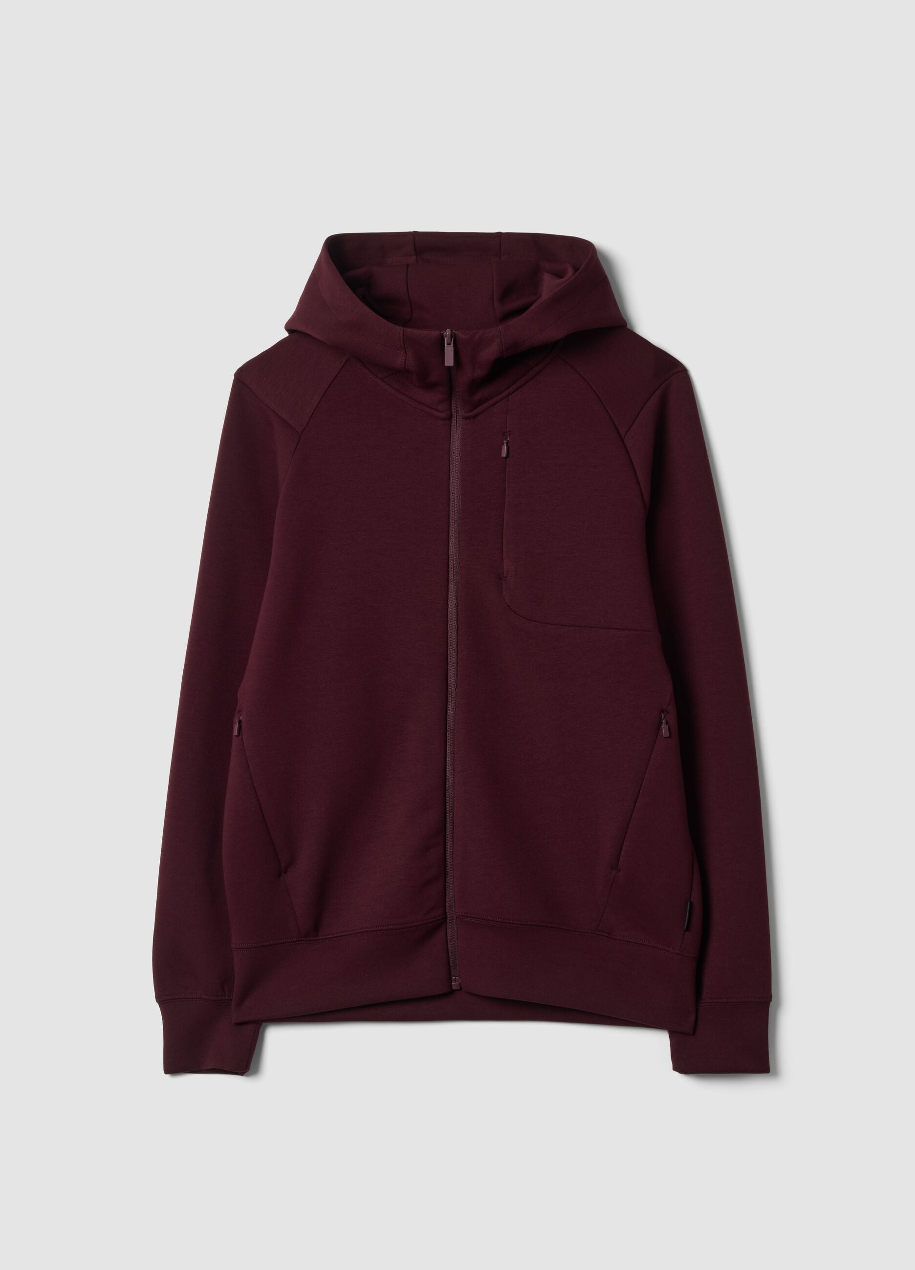Full-zip rossa traspirante in tessuto elasticizzato 2 Way Stretch