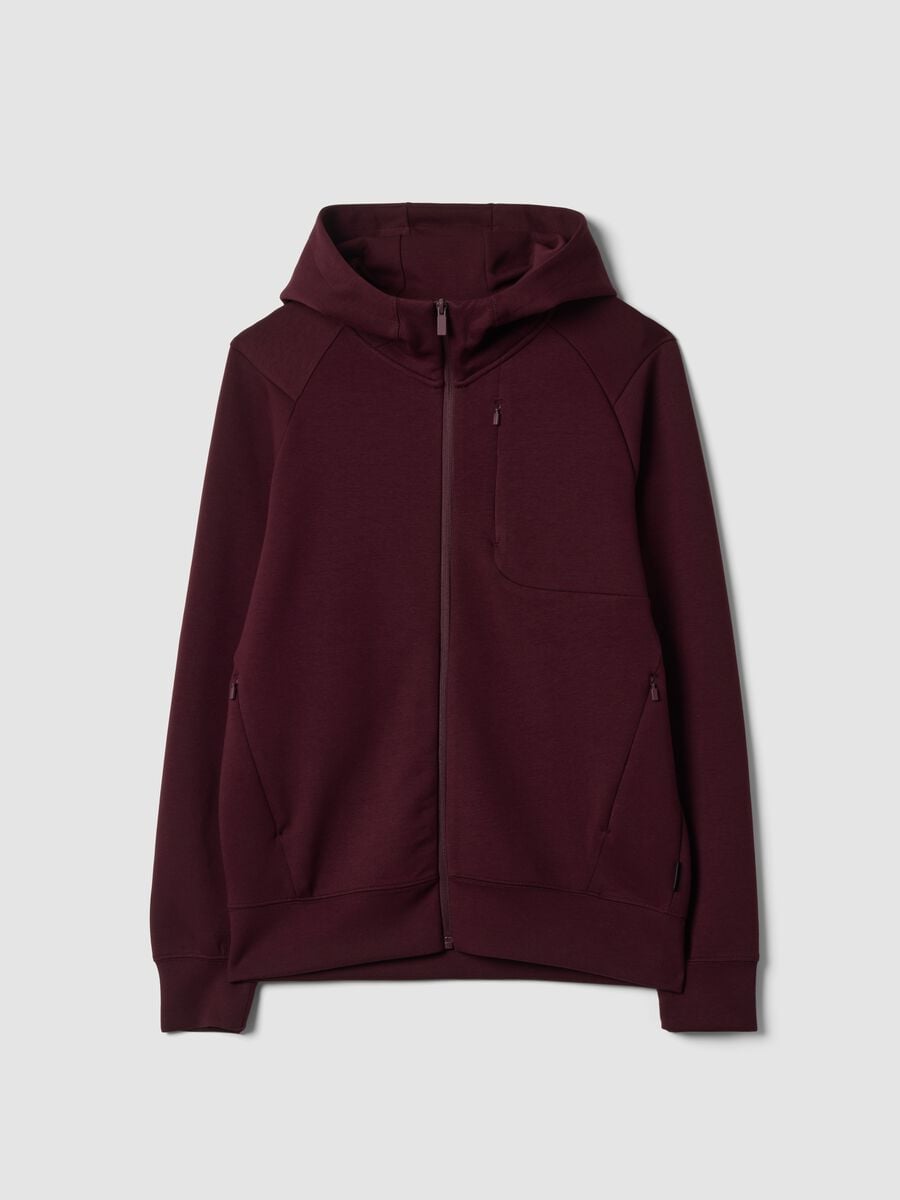 Full-zip rossa traspirante in tessuto elasticizzato 2 Way Stretch_4