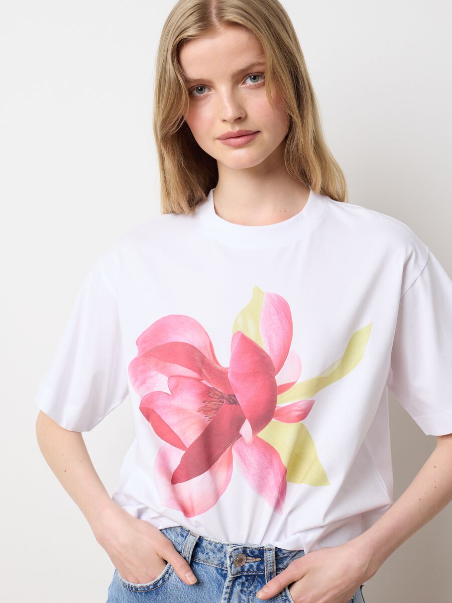 Les Copains Colourful Flower T-shirt_1