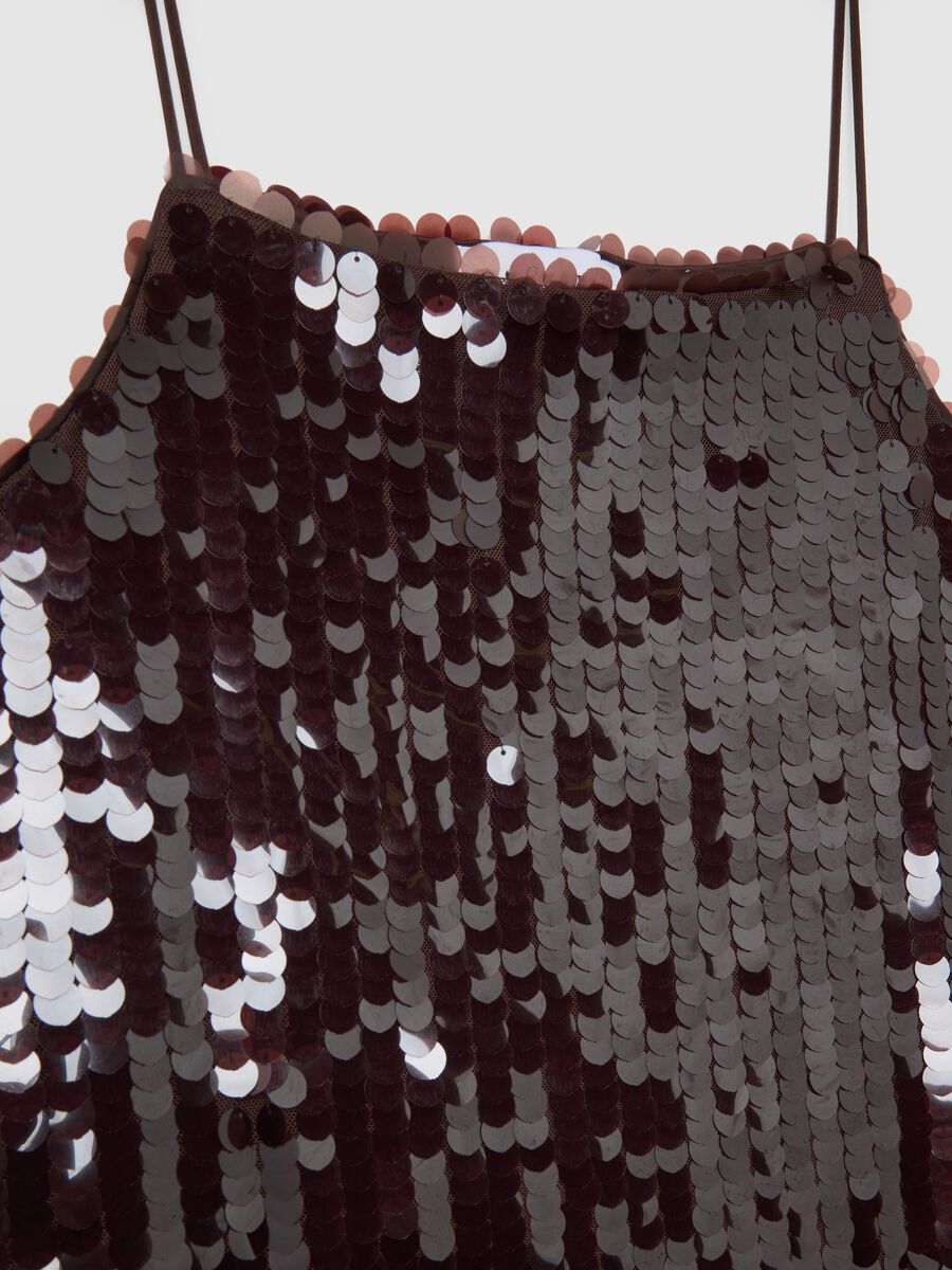 Brown dress with sequins_6