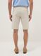 Beige stretch-cotton five-pocket Bermuda shorts_2