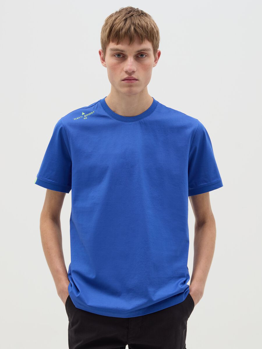 T-shirt with logo embroidery_0
