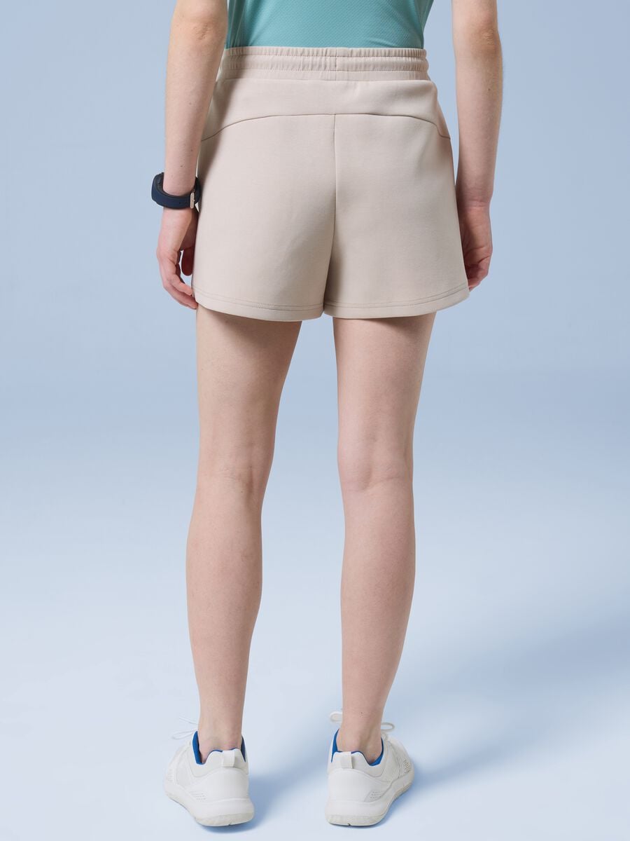 ALTAVIA SAILING beige stretch cotton sports shorts_2
