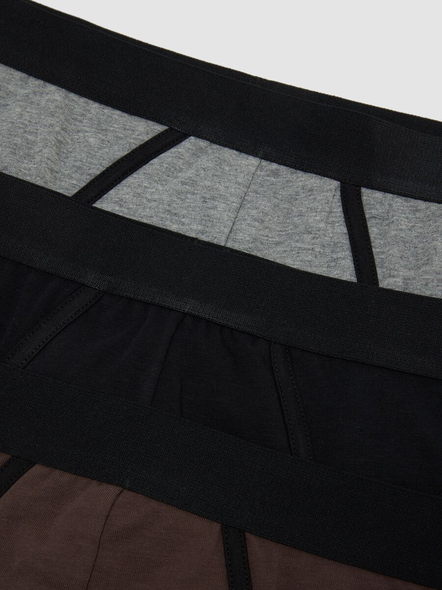 Three-pack of grey stretch organic cotton briefs_5