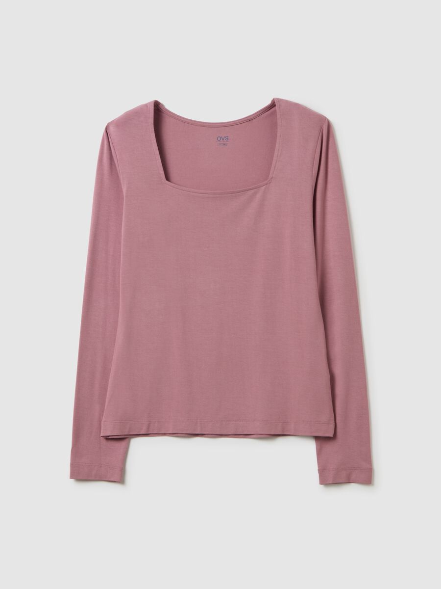 Pink Stretch Viscose Top_4