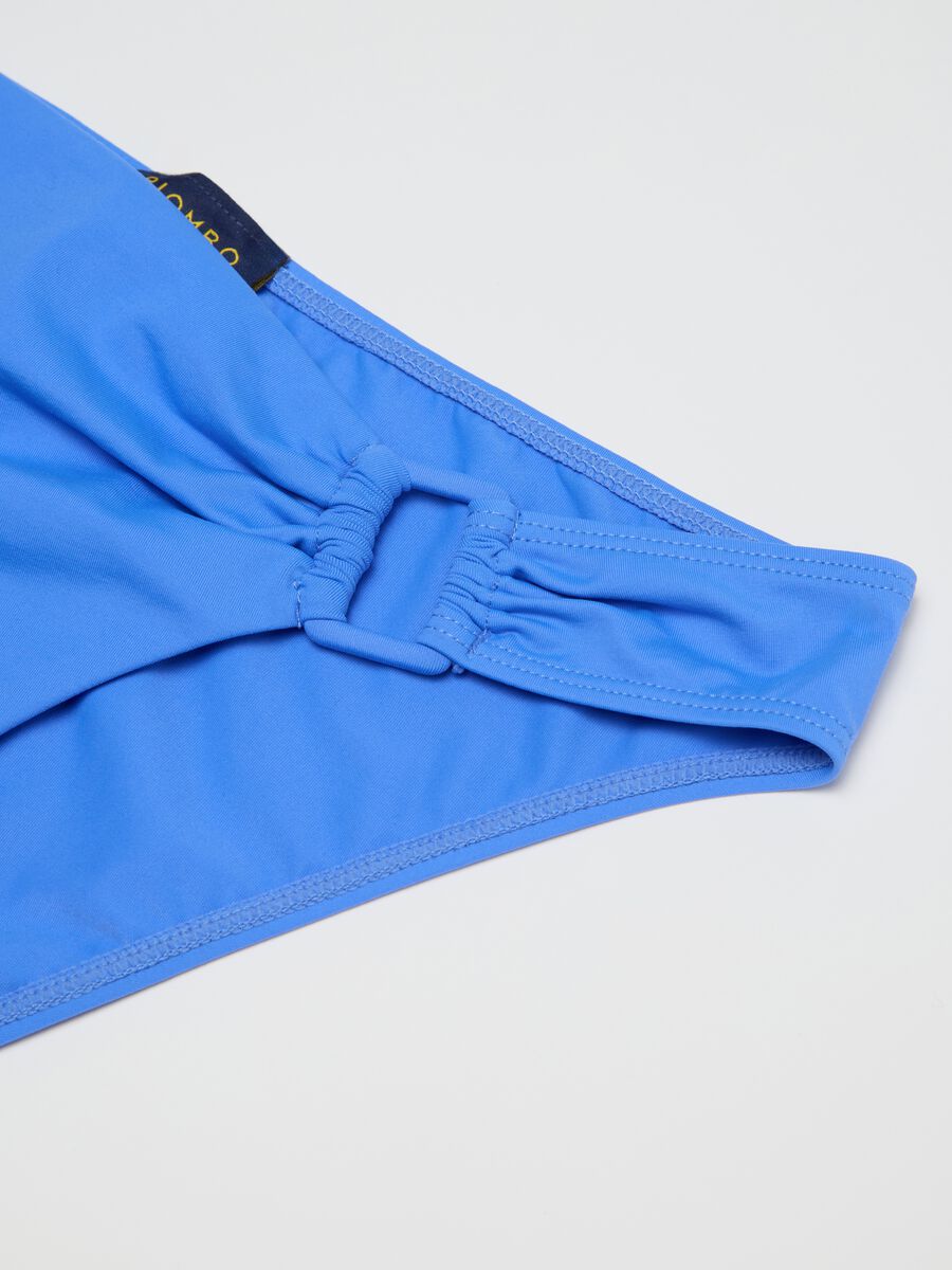 Women’s briefs in light blue stretch fabric with bow detail_5