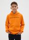 Orange cotton blend regular fit children's sweatshirt_0