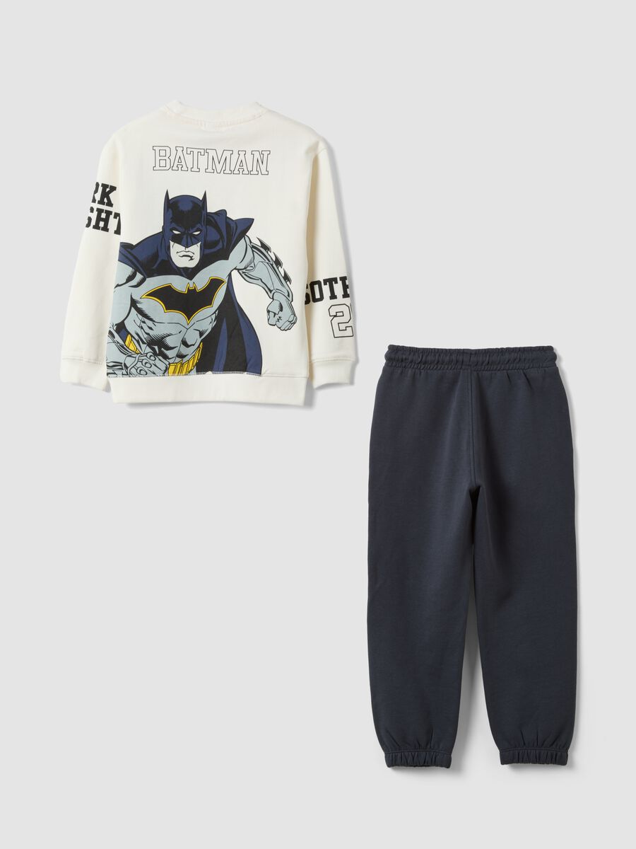 Blue and white pure cotton Batman tracksuit_1