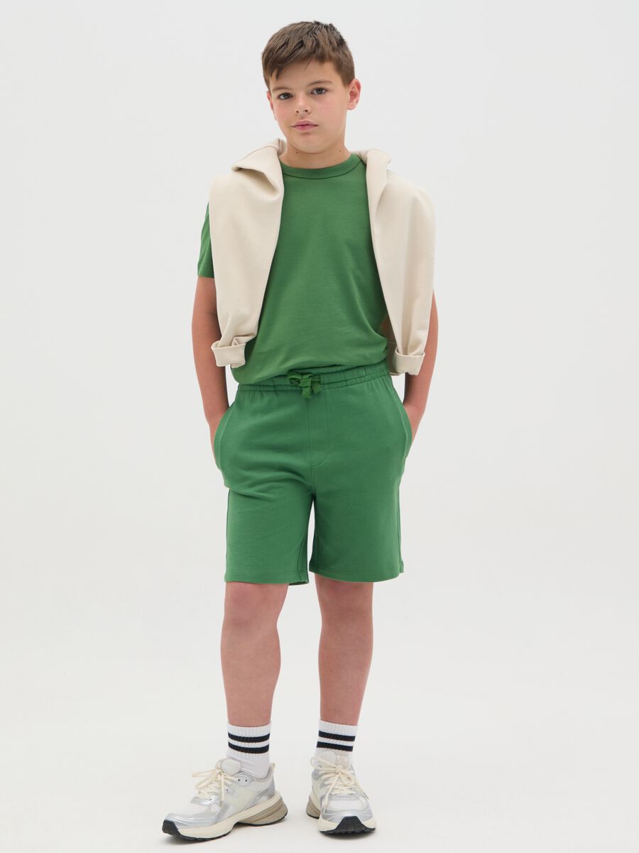OVS Kids Cotton Green Shorts_0