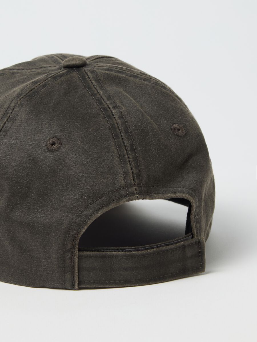 Cappello marrone da baseball in cotone_2