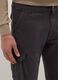 Grey slim fit stretch cotton cargo trousers_3