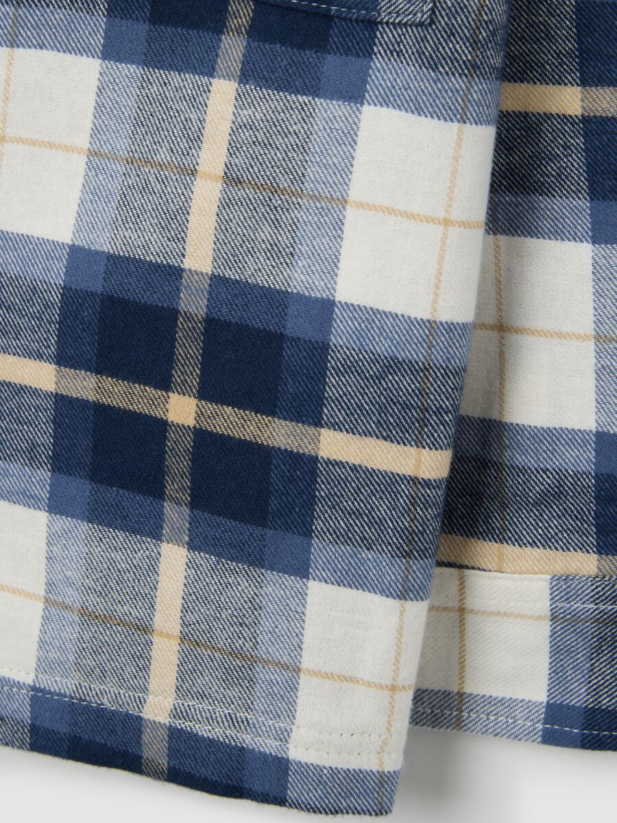 Multicolour check shirt for boys in pure cotton regular fit_3