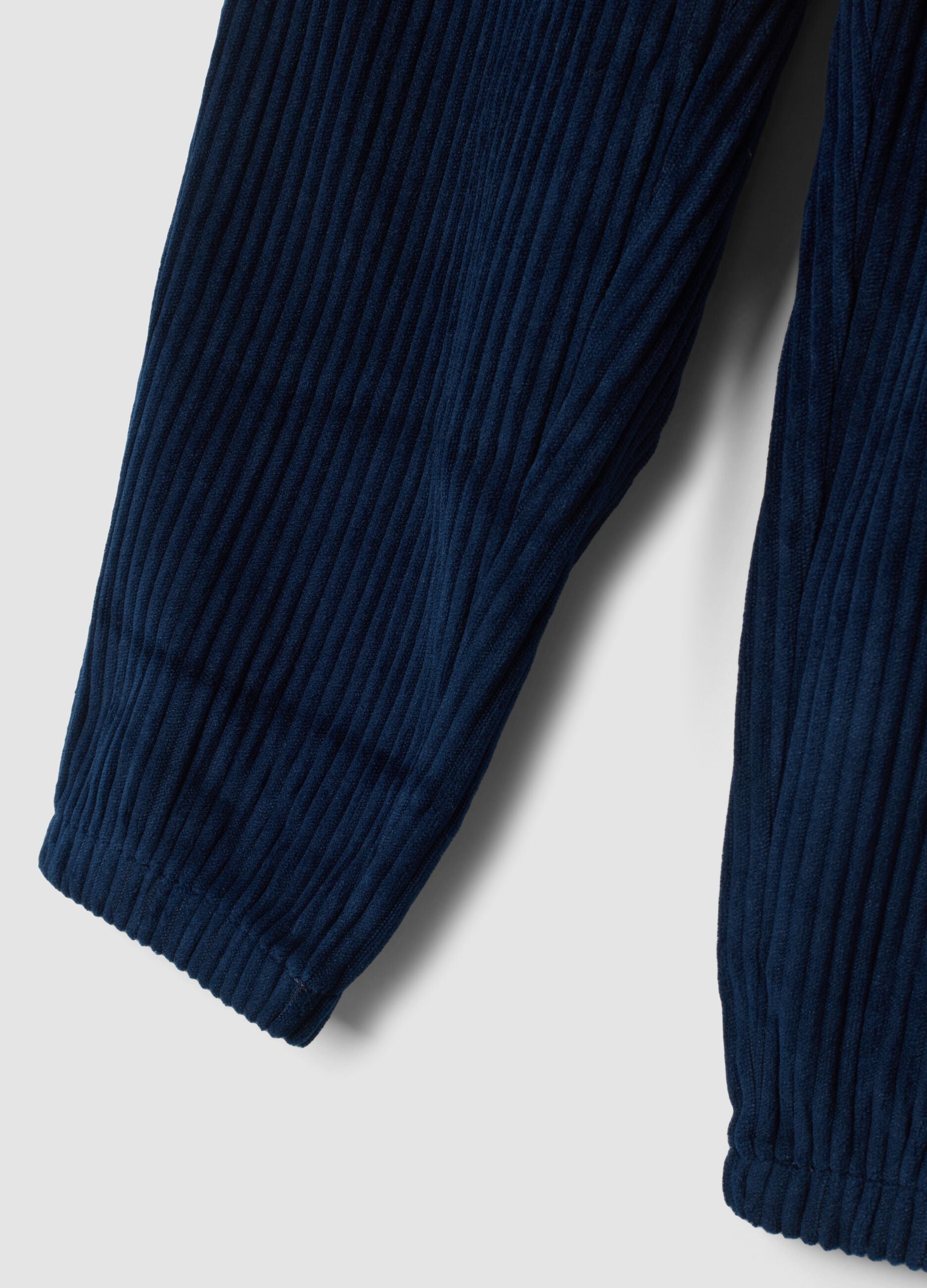Pantaloni blu navy comfort fit con vita elasticizzata