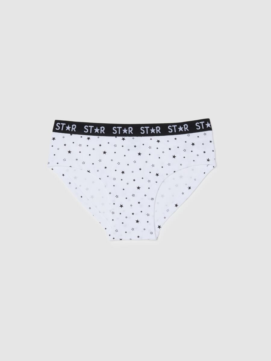 Mutandine in cotone elasticizzato multicolor per bambina regular fit_0