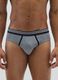 Set of multicolour regular fit cotton stretch brief tripack_1