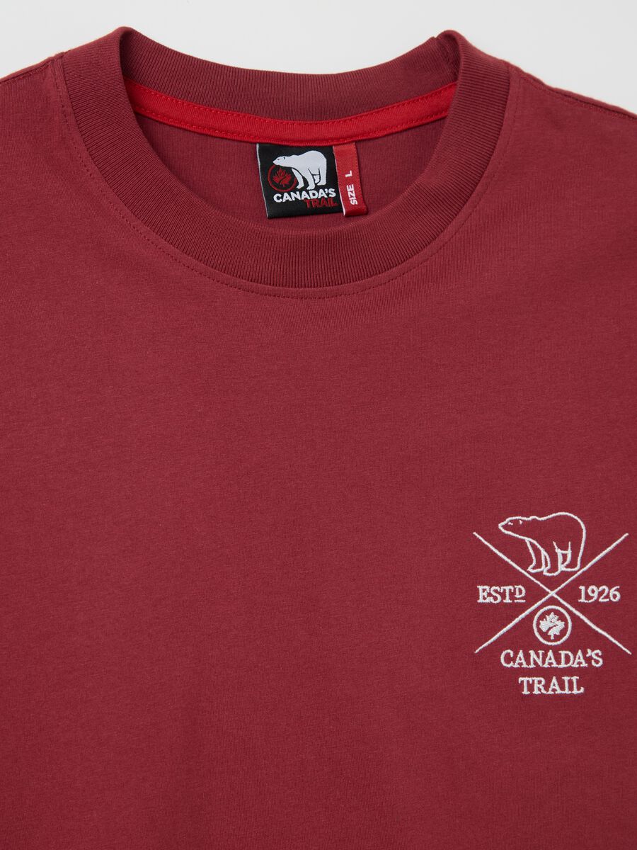 Canada's Trail red short-sleeved T-shirt_5