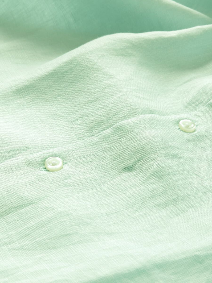 Gap Light Blue Linen Shirt_4