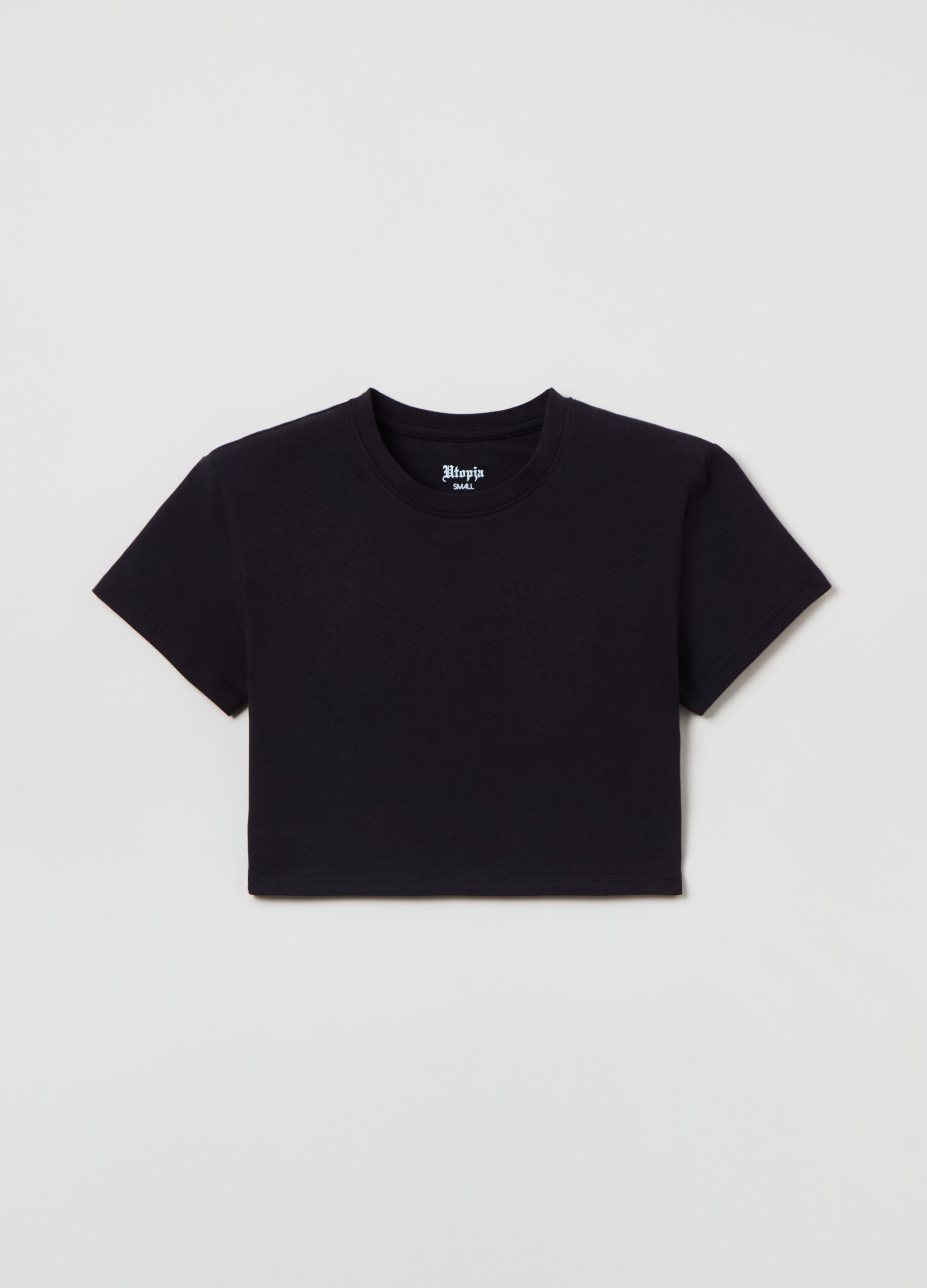 Crop T-shirt Black_3