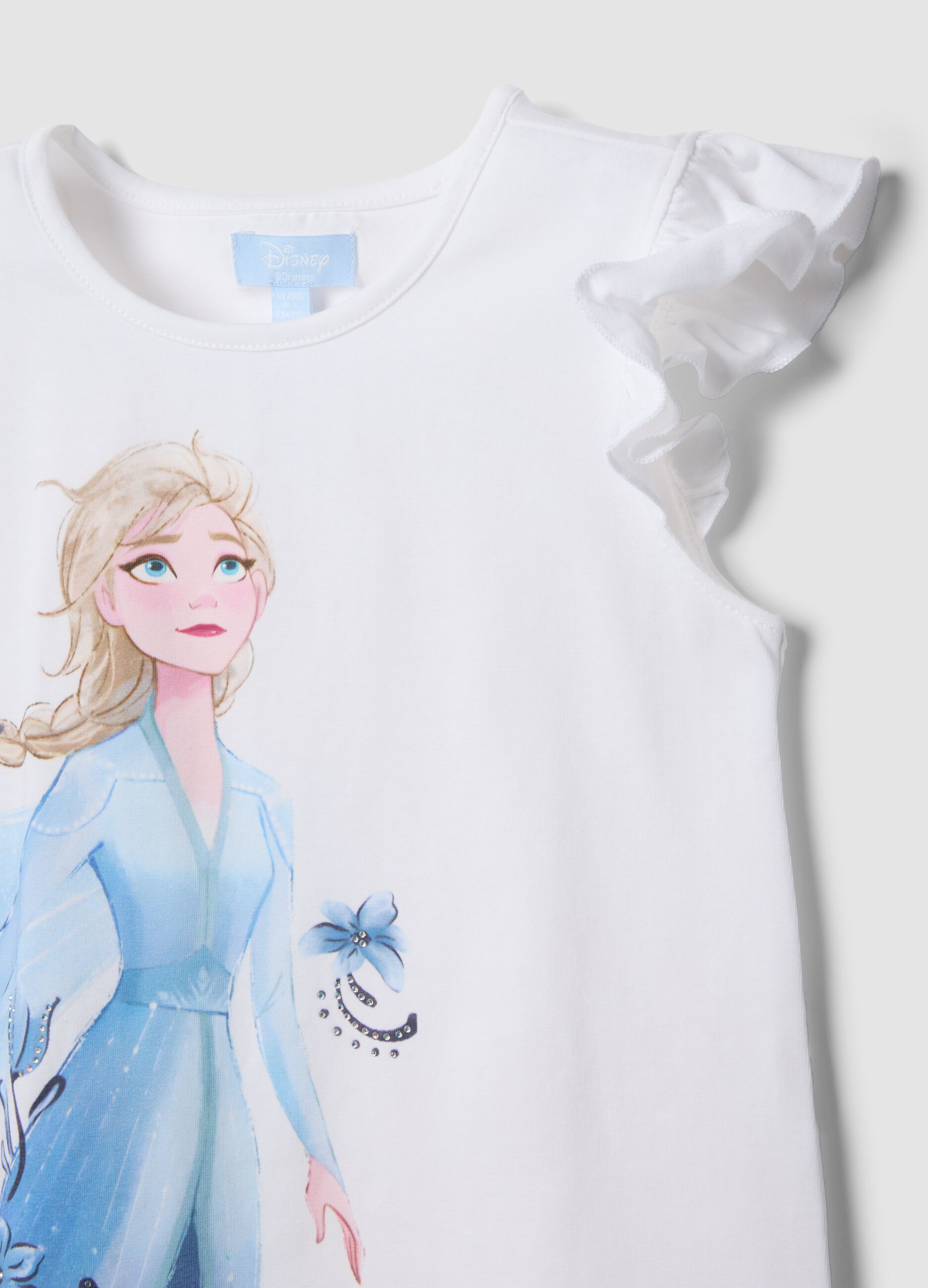 Girls&rsquo; multicolour stretch cotton set with Frozen print