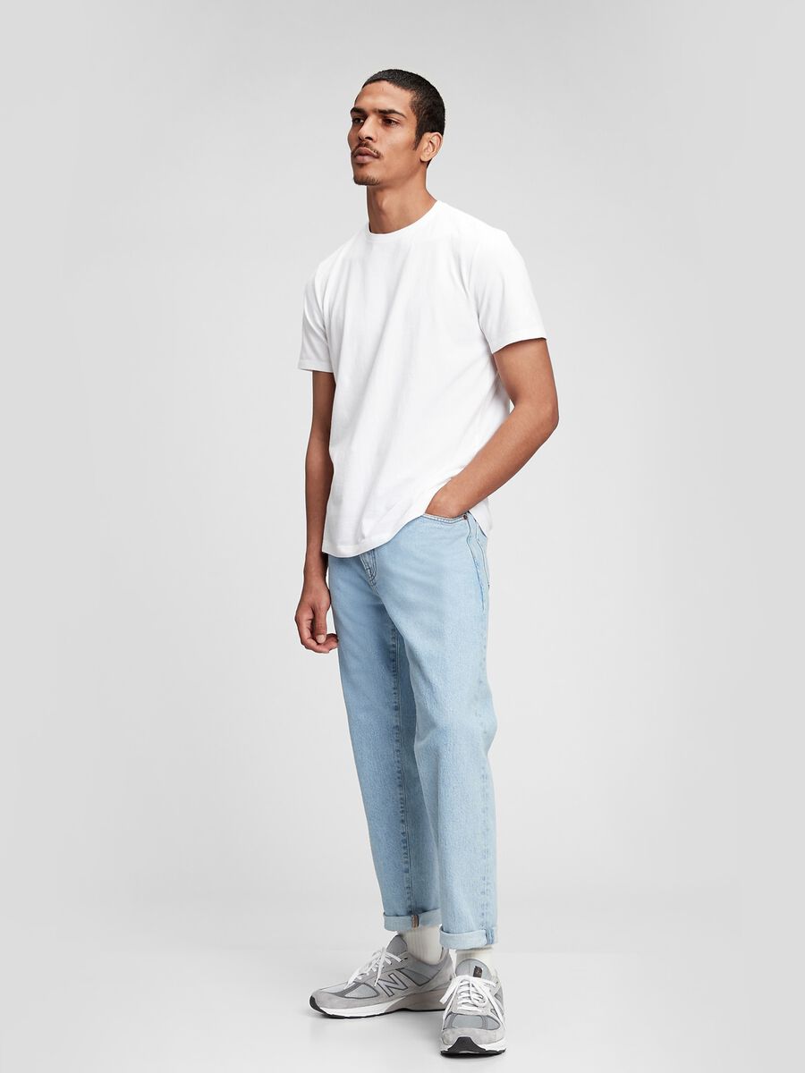 T-shirt girocollo in cotone_2
