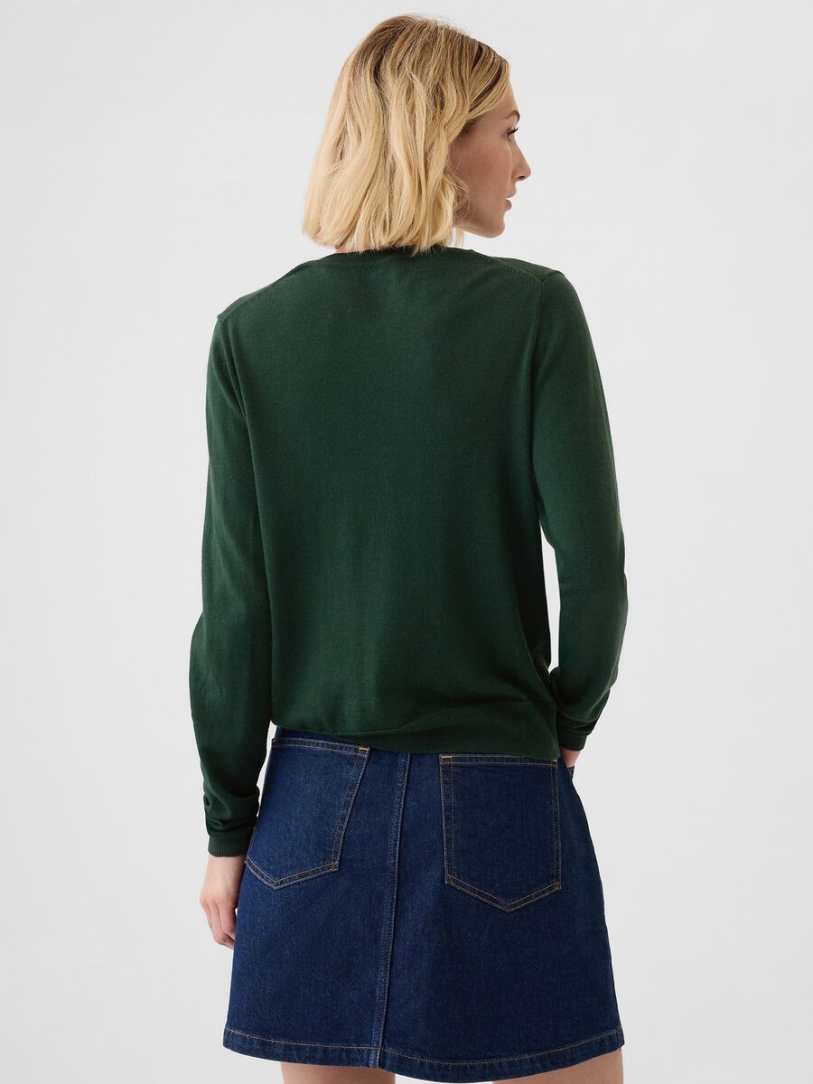 Merino wool pullover with round neck_2