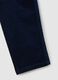 Children's cotton and blue velvet trousers, regular fit_3