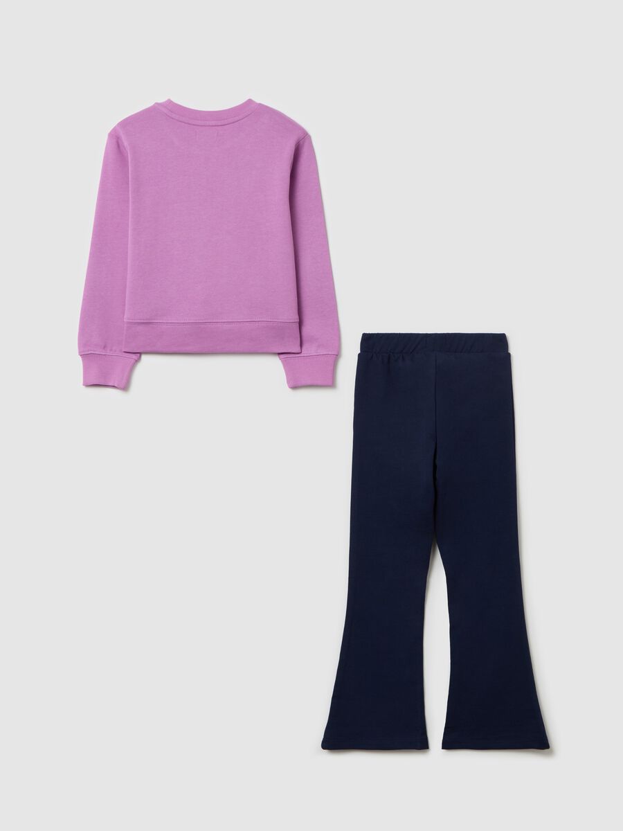 Cotton jogging set with unicorn print_1