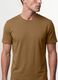 Brown pure organic cotton jersey T-shirt, regular fit_0