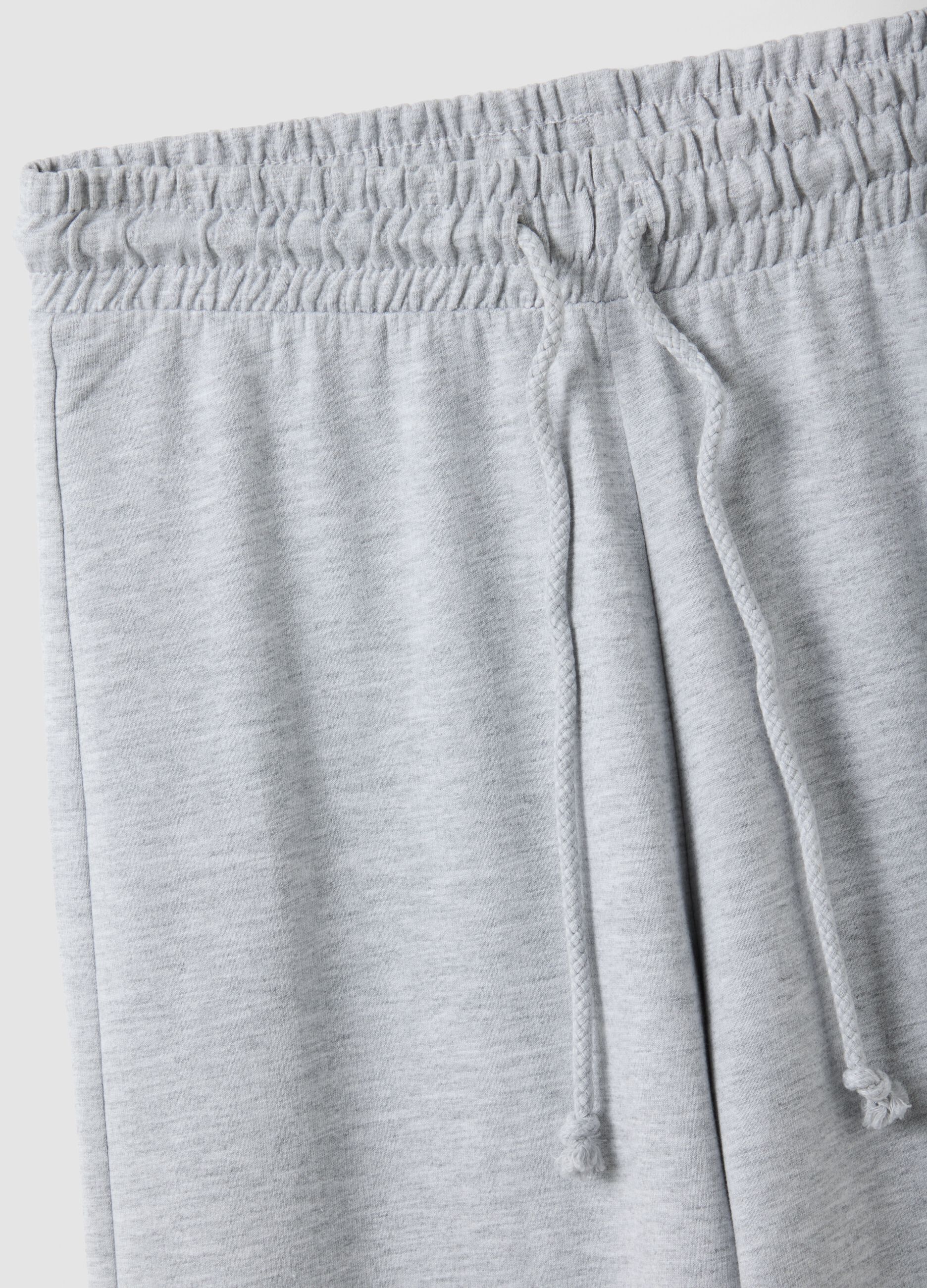 Grey pure cotton baggy jogger trousers