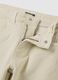 Children's beige cotton and corduroy trousers, regular fit_2