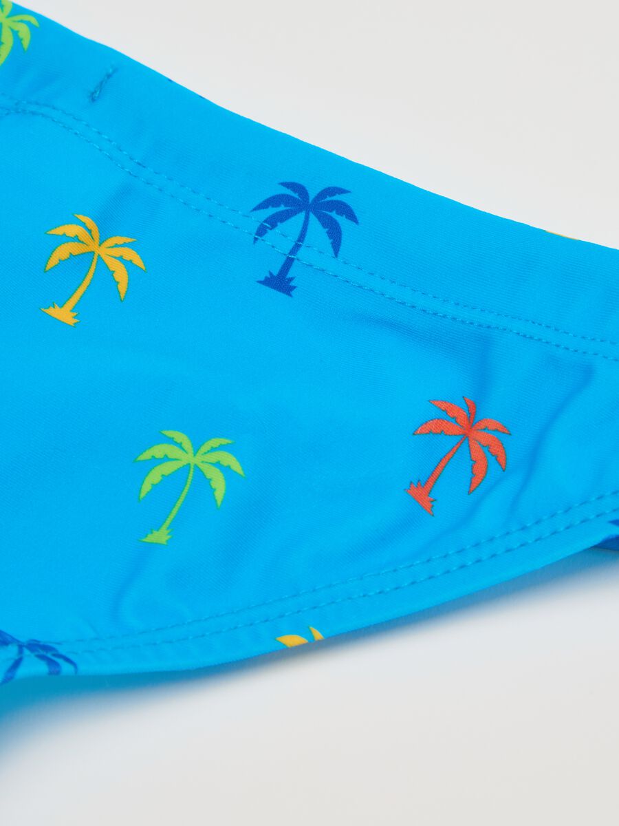 Blue beach briefs with colourful palms OVS Kids_3