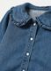 Denim blouse with bead buttons and collar_2