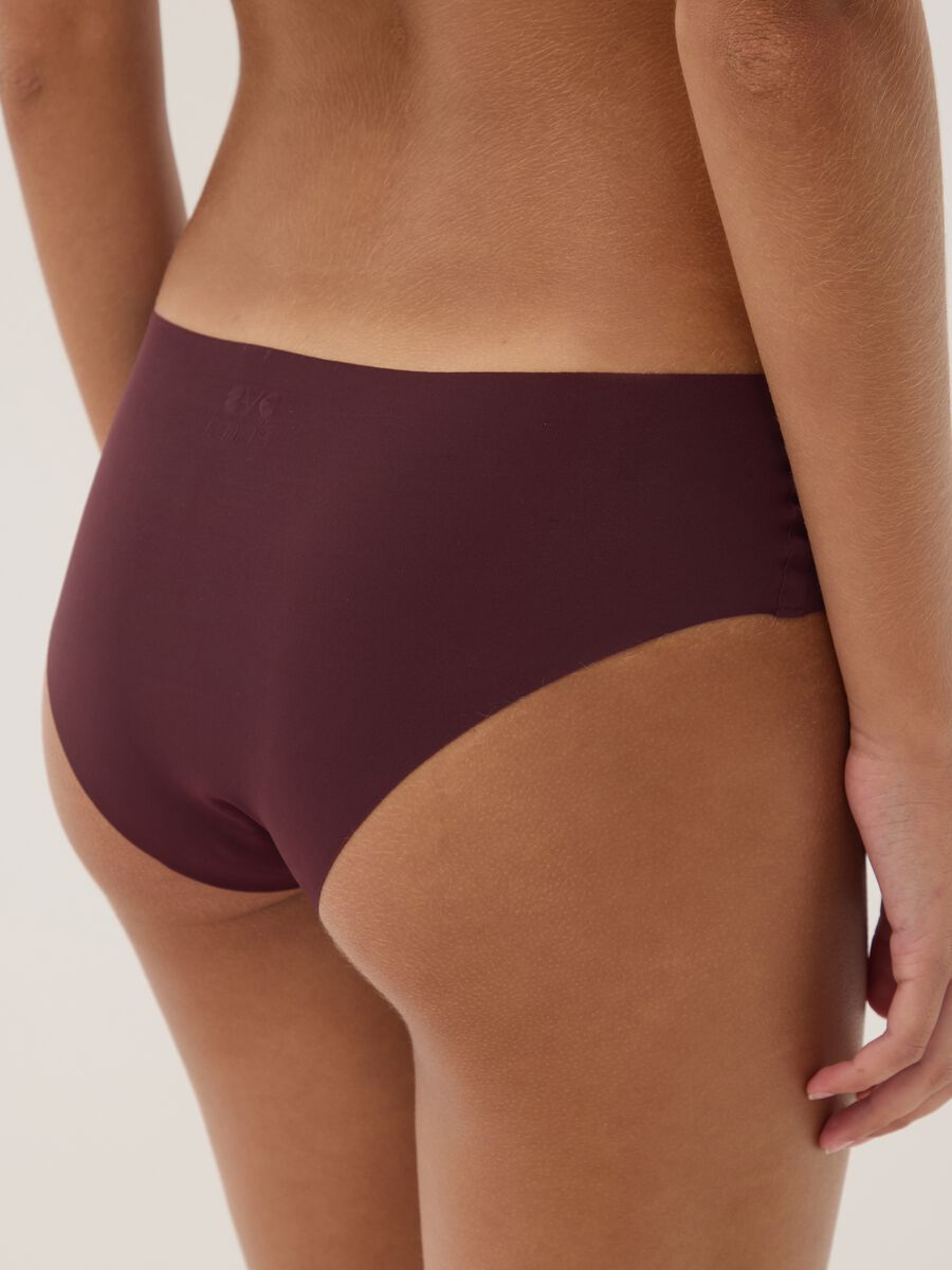 Slip hipster viola in microfibra elasticizzata con vita regular_2