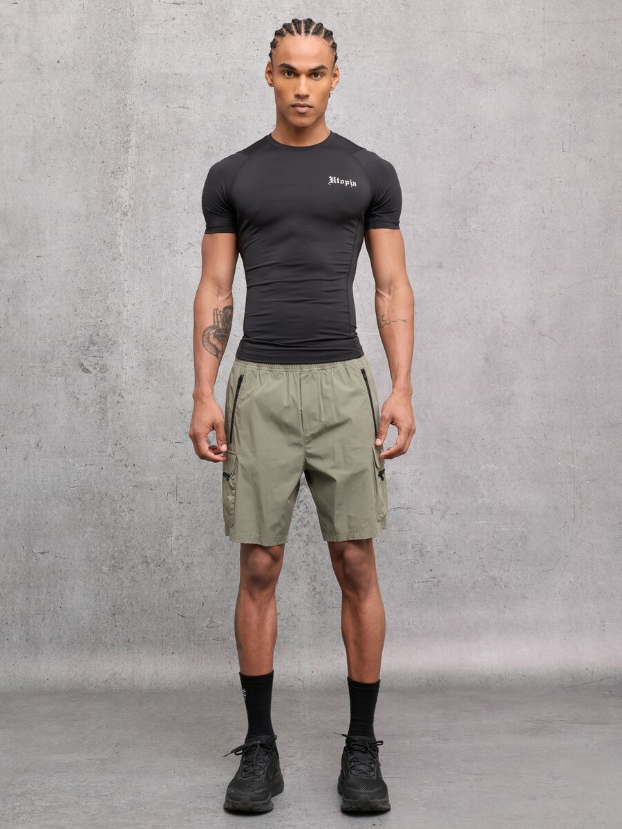 Technical Cargo Shorts Military Green_0