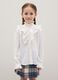 Girl's white regular fit shirt with ruffles_1